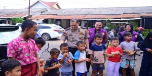 Pulihkan Trauma Pascakebakaran, Biro SDM Polda Jambi Berikan Support Psikologi kepada Keluarga Korban