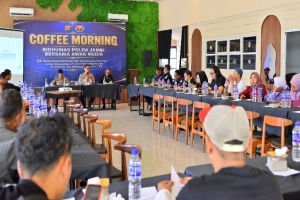 Bidhumas Polda Jambi Gelar Coffee Morning, Perkuat Sinergitas Bersama Insan Pers