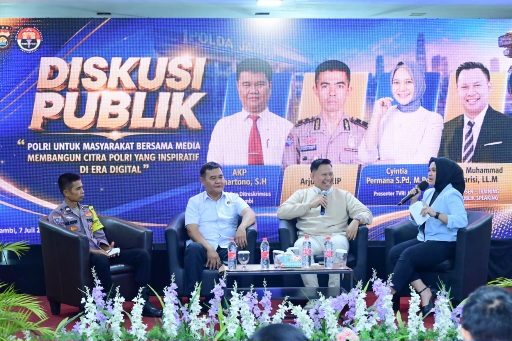 Polda Jambi Gelar Diskusi Publik, Perkuat Sinergi dengan Media Bangun Citra Polri Inspiratif di Era Digital