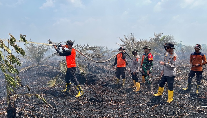 Polda Jambi Pastikan Penanganan Karhutla Sungai Gelam Maksimal