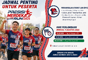 Jadwal Penting Bagi 8.750 Peserta Presisi Merdeka Run 2026