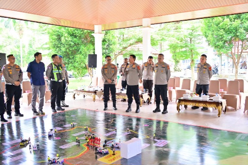 Polda Jambi Matangkan Pengamanan Presisi Merdeka Run 2026 Melalui Tactical Floor Game