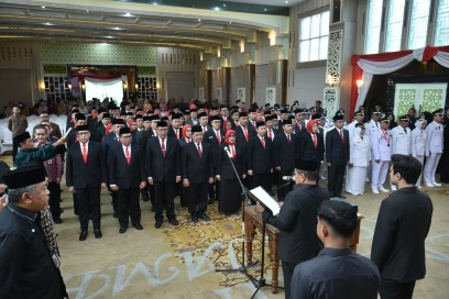 Lantik Pejabat  Pemkot Jambi, Wali Kota Pesan ; Tunjukkan Kinerja Terbaik, Dengan Menjunjung Tinggi Integritas